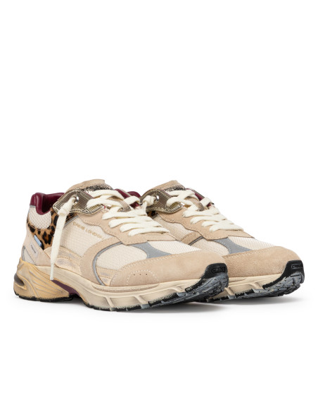 Baskets de ville Femme Crime London Fugitive 9094 Beige Léopard