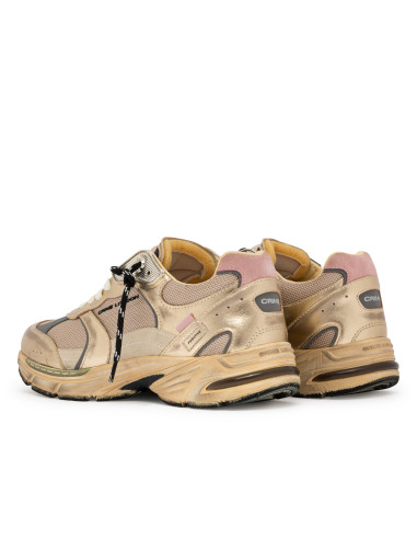 Baskets de ville Femme Crime London Fugitive 9094 Doré Beige