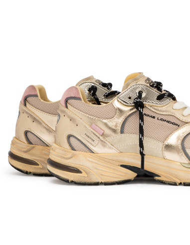Baskets de ville Femme Crime London Fugitive 9094 Doré Beige