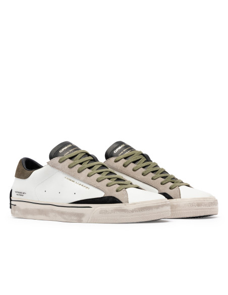 Baskets de ville Homme Crime London Distressed 2.0 Blanc Kaki