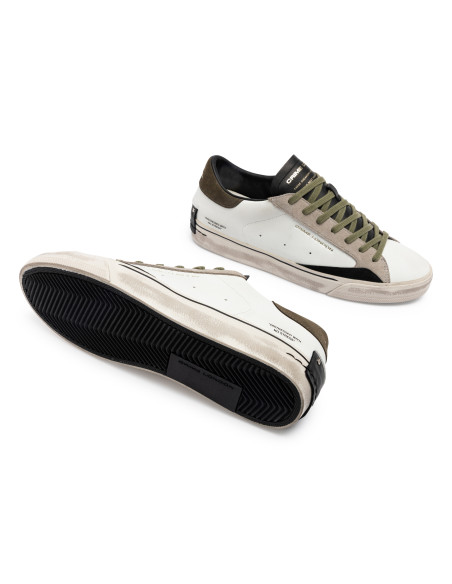 Baskets de ville Homme Crime London Distressed 2.0 Blanc Kaki