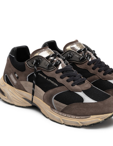 Baskets de ville Homme Crime London Fugitive 9094 Marron Noir