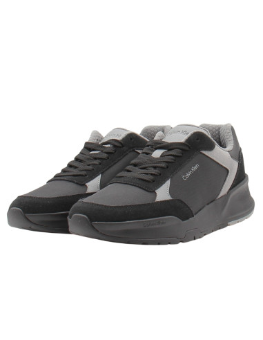 Baskets de ville Homme Calvin Klein City Runner Noir Gris HM02308-00X