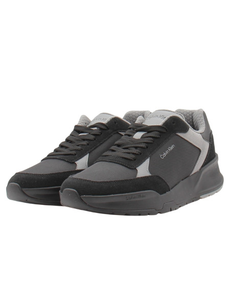 Baskets de ville Homme Calvin Klein City Runner Noir Gris HM02308-00X