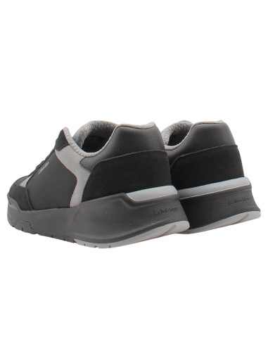 Baskets de ville Homme Calvin Klein City Runner Noir Gris HM02308-00X