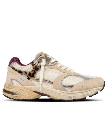 Baskets de ville Femme Crime London Fugitive 9094 Beige Léopard