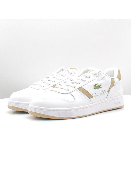 Sneakers Homme Lacoste T-Clip Set 226 Blanc Beige 52SMA0041-2J8