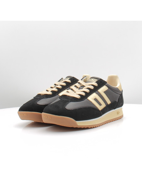 Baskets Femme Back 70 Jogger Nappa Noir/Gold – 108009-000209
