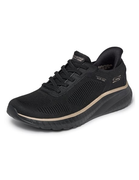 Skechers BOBS Squad Chaos Femme Black Gold | Hylton