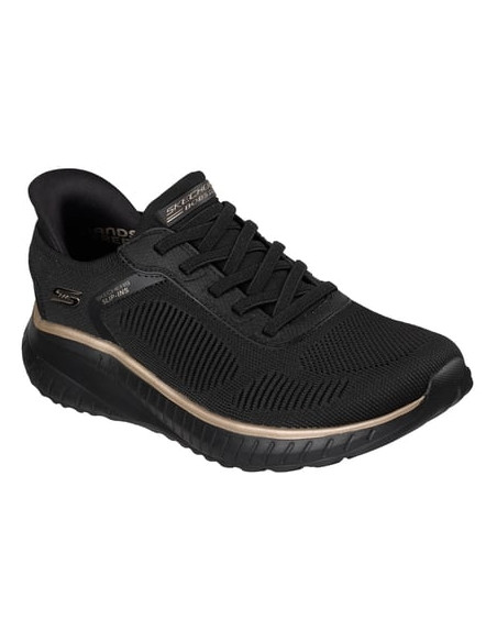 Skechers BOBS Squad Chaos Femme Black Gold | Hylton