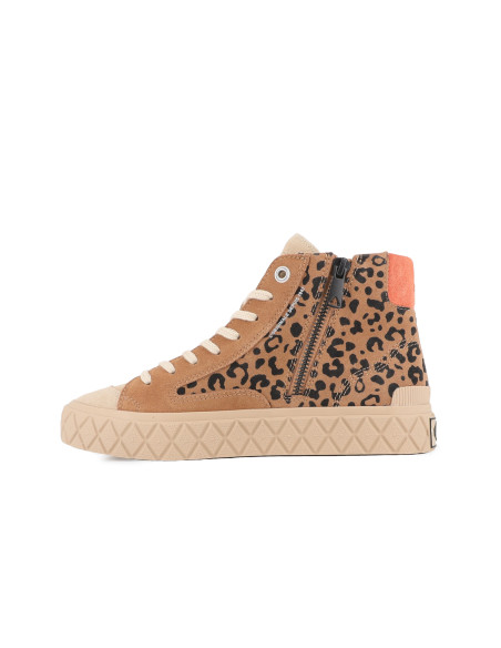 Palladium Palla Ace Chukka SDE Femme – Sneakers Montantes Suédées Rose & Broderie Boho