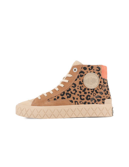 Palladium Palla Ace Chukka SDE Femme – Sneakers Montantes Suédées Rose & Broderie Boho