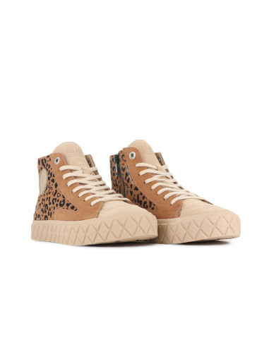 Palladium Palla Ace Chukka SDE Femme – Sneakers Montantes Suédées Rose & Broderie Boho