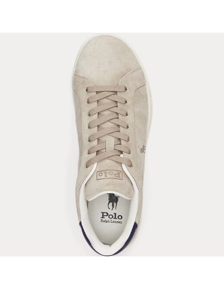 Baskets Homme Polo Ralph Lauren Heritage Court Beige – 809955691003