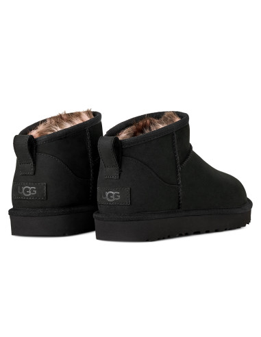 Boots Femme UGG Classic Ultra Mini Nubuck Black – 1184556-BLK