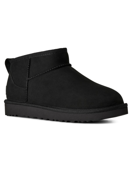 Boots Femme UGG Classic Ultra Mini Nubuck Black – 1184556-BLK