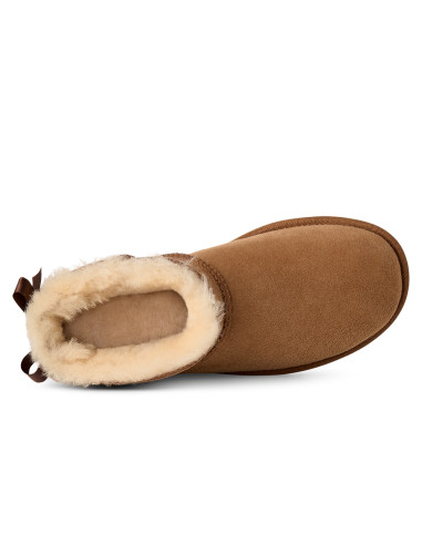 Boots Femme UGG Ultra Mini Bailey Bow Chestnut – 1185491-CHE