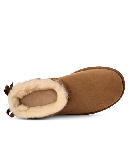 Boots Femme UGG Ultra Mini Bailey Bow Chestnut – 1185491-CHE