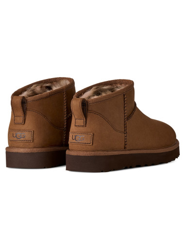 Boots Femme UGG Classic Ultra Mini Nubuck Marron – 1184556-DKC