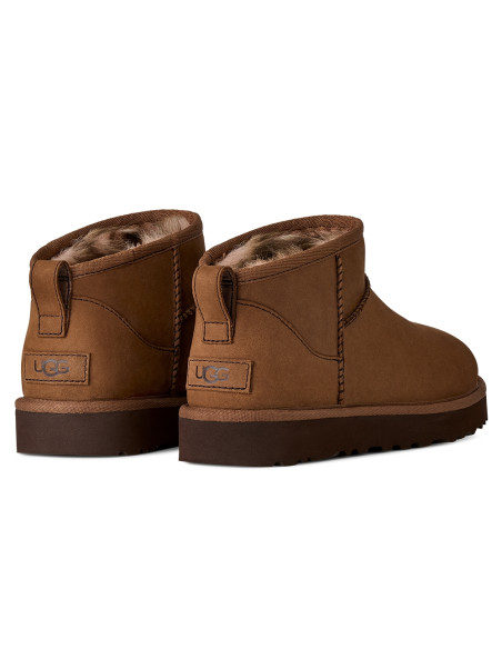 Boots Femme UGG Classic Ultra Mini Nubuck Marron – 1184556-DKC