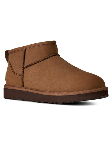 Boots Femme UGG Classic Ultra Mini Nubuck Marron – 1184556-DKC