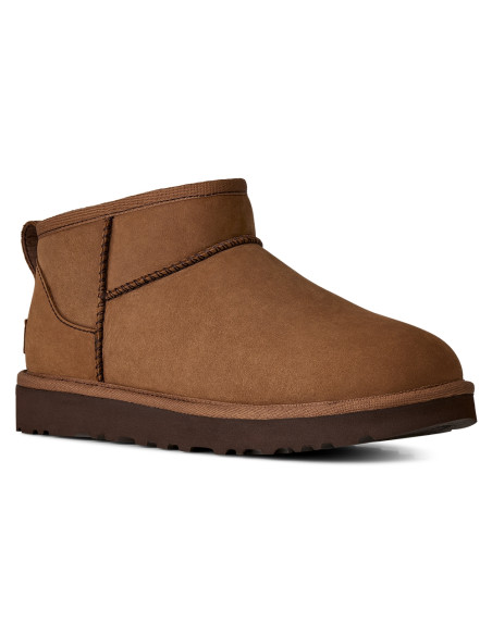 Boots Femme UGG Classic Ultra Mini Nubuck Marron – 1184556-DKC