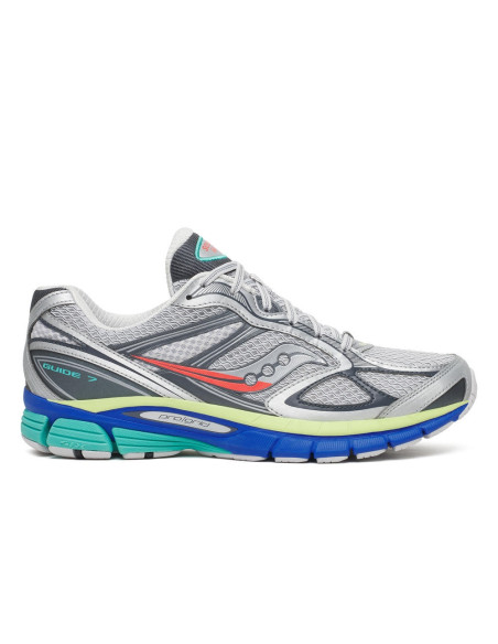 Baskets Femme Saucony ProGrid Guide 7 Gris/Bleu – S101493-1014