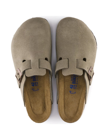 Birkenstock Boston Femme Daim Taupe | Hylton