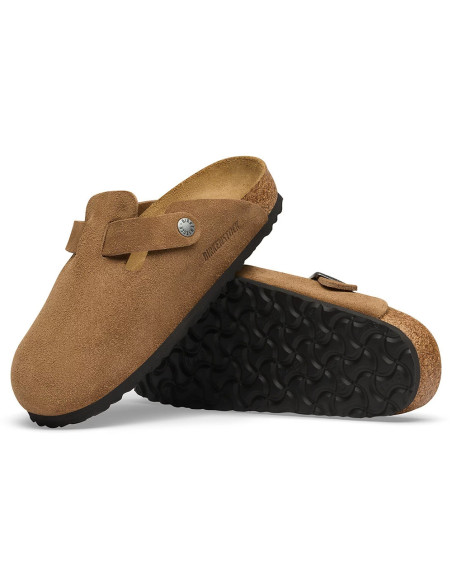 Sabots Mixte Birkenstock Boston Cuir Suédé Marron – 1032813