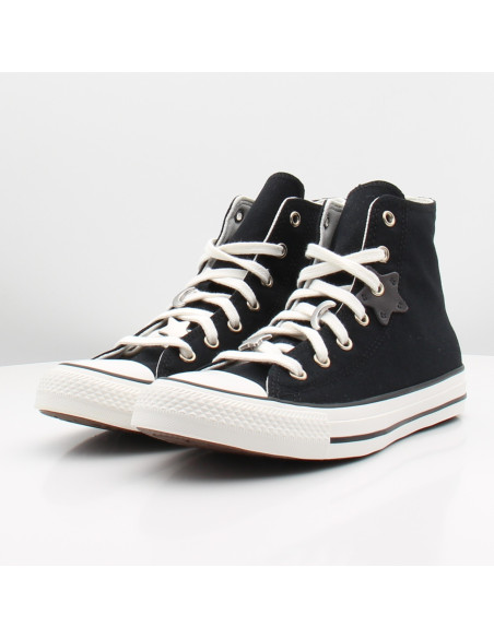 Converse Chuck Taylor All Star Hi Femme Black White Silver