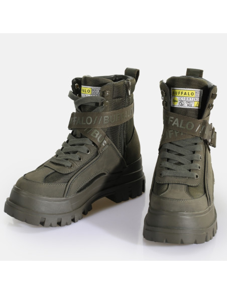 Bottines femme Buffalo Aspha Com1 Laceup Mid