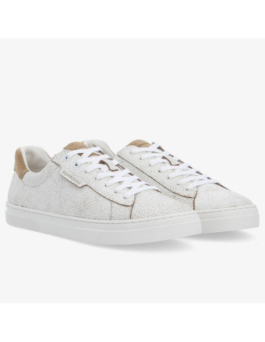 Schmoove Sparkle Sneaker Homme Cracked White Beige