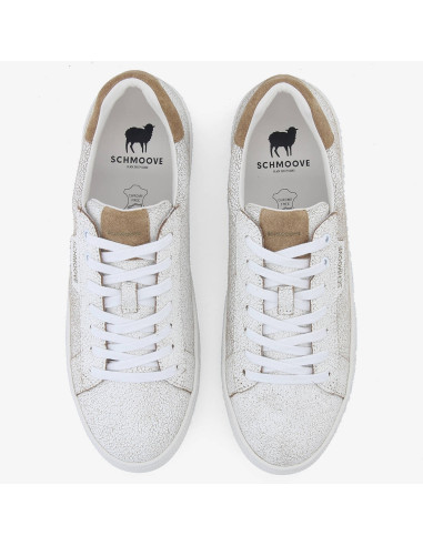 Schmoove Sparkle Sneaker Homme Cracked White Beige