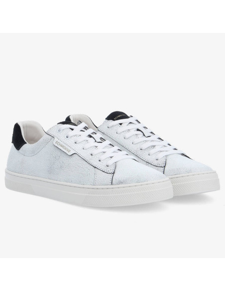 Schmoove Sparkle Sneaker Homme Cracked White Black