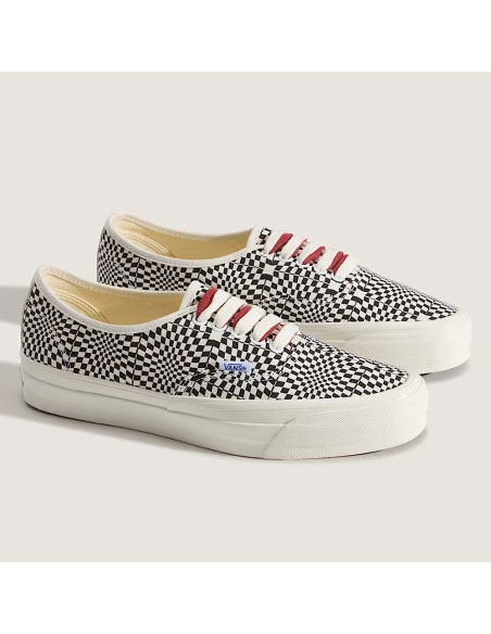 Vans LX Authentic 44 Mixte Checkerboard Noir Blanc