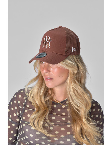 Casquette Mixte New Era Yankees Outline EF Trucker Marron 60915785