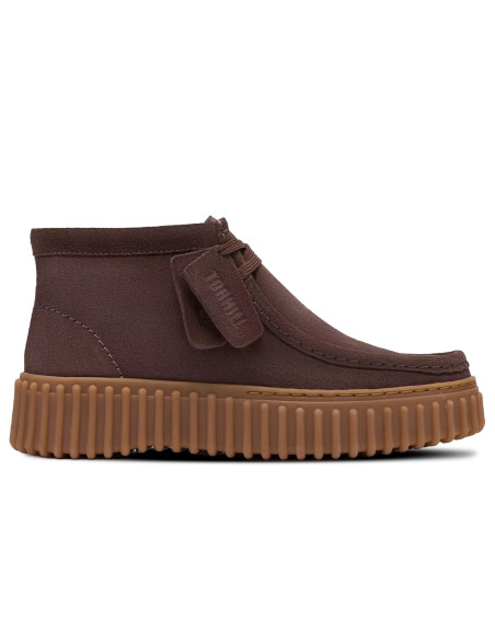 Clarks Torhill Moss Femme Dark Brown Suede | Hylton