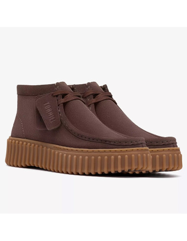 Clarks Torhill Moss Femme Dark Brown Suede | Hylton