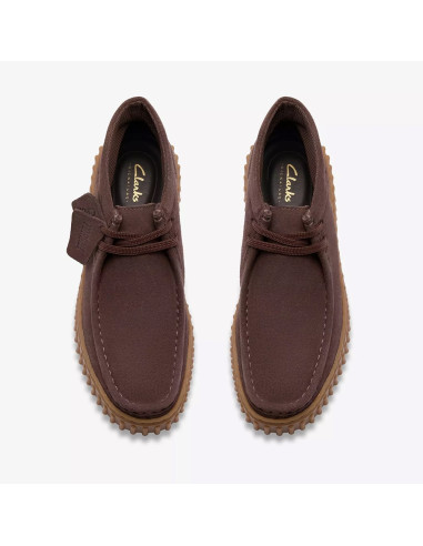 Clarks Torhill Moss Femme Dark Brown Suede | Hylton