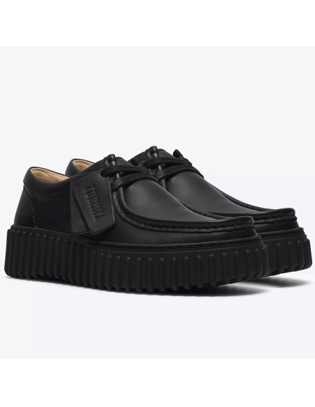 Clarks Torhill Bee Homme Black Leather | Hylton