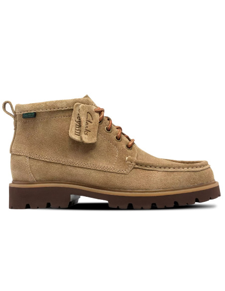 Clarks Cleyhill Hi Homme Dark Sand Suede | Hylton