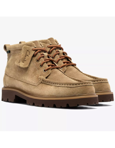 Clarks Cleyhill Hi Homme Dark Sand Suede | Hylton