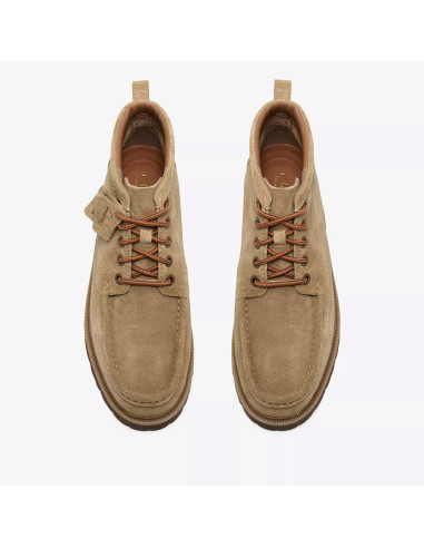 Clarks Cleyhill Hi Homme Dark Sand Suede | Hylton