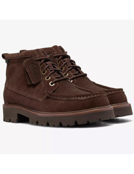 Clarks Cleyhill Hi Homme Brown Suede | Hylton