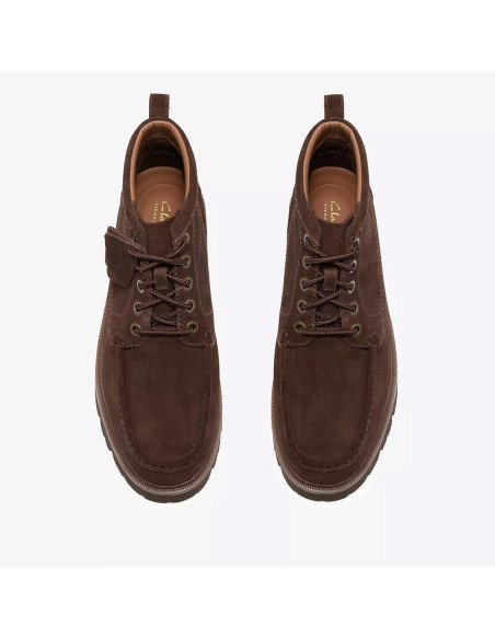 Clarks Cleyhill Hi Homme Brown Suede | Hylton