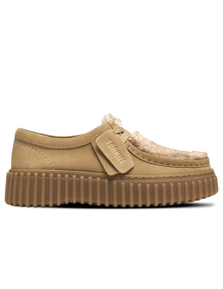 Clarks Torhill Bee Femme Warm Sand Suede | Hylton