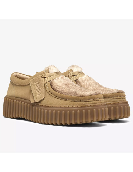 Clarks Torhill Bee Femme Warm Sand Suede | Hylton