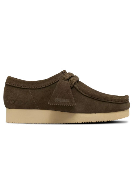 Derbies Femme Wallabee Lite Dark Olive Suede