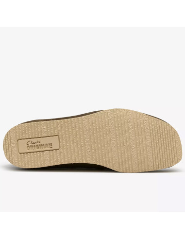 Clarks Derbies Femme Wallabee Lite Dark Olive Suede