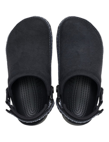 Crocs Crafted Vegan Suede Stitch Femme Black | Hylton